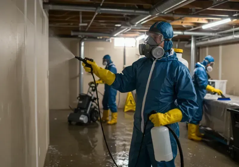 Basement Sanitization and Antimicrobial Treatment process in Eagle Lake, MN