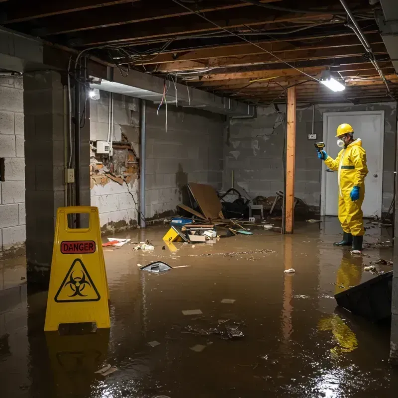 Flooded Basement Electrical Hazard in Eagle Lake, MN Property